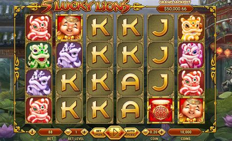 5 Lucky Lions Slot Gratis