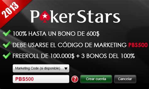 Codigo Promocional Deposito De Poker Star