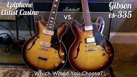 Epiphone Casino Vs Es 335