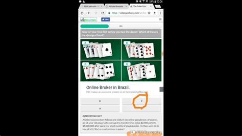 Escola De Poker Online As Respostas Do Quiz
