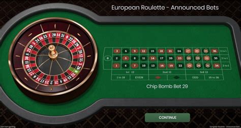 European Roulette Annouced Bets Betsson