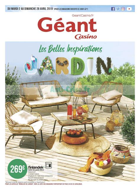 Geant Casino Catalogo De Mobilier De Jardim