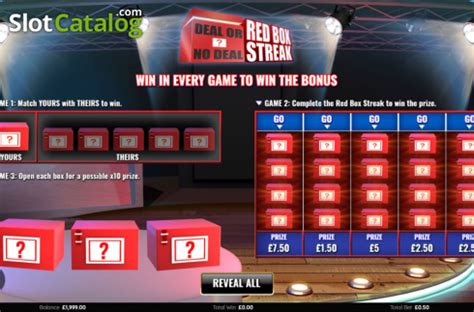Jogue Deal Or No Deal Red Box Streak Online