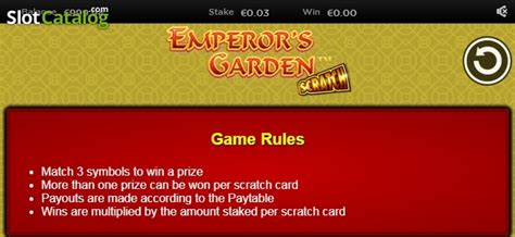 Jogue Emperors Garden Scratch Online