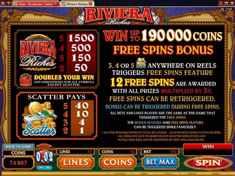 Jogue Riviera Riches Online