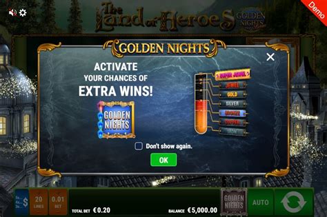 Jogue The Land Of Heroes Golden Nights Bonus Online