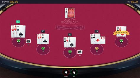 Multihand Vegas Single Deck Blackjack Blaze