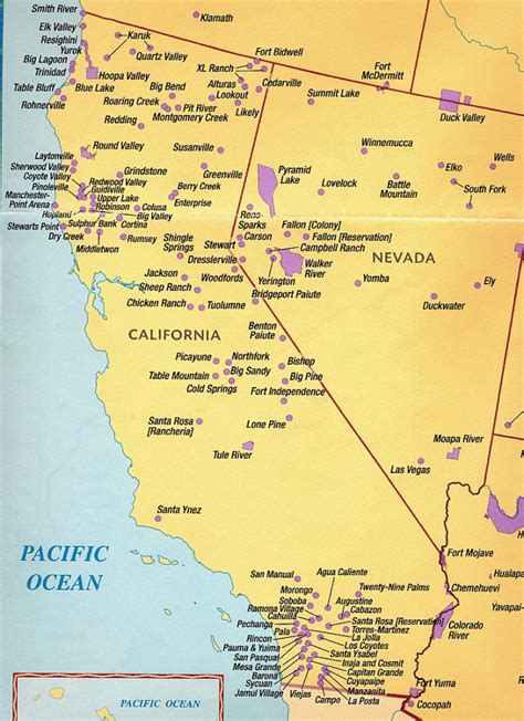 Norte Da California Casino Mapa