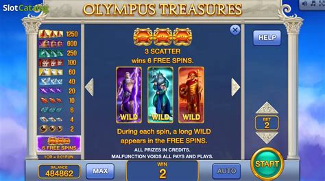 Olympus Treasures 3x3 Slot Gratis