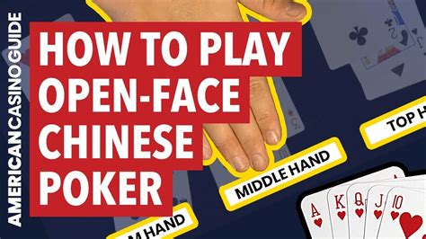 Open Face Chinese Poker Online Do Pokerstars