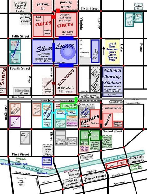 Reno Nv Casinos Mapa